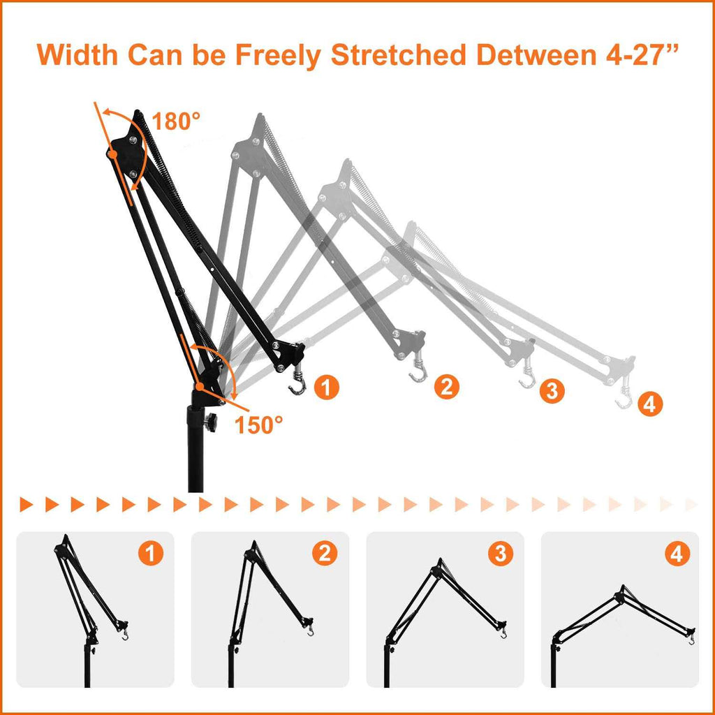 Reptile Dual Lamp Stand with Two Hooks M834