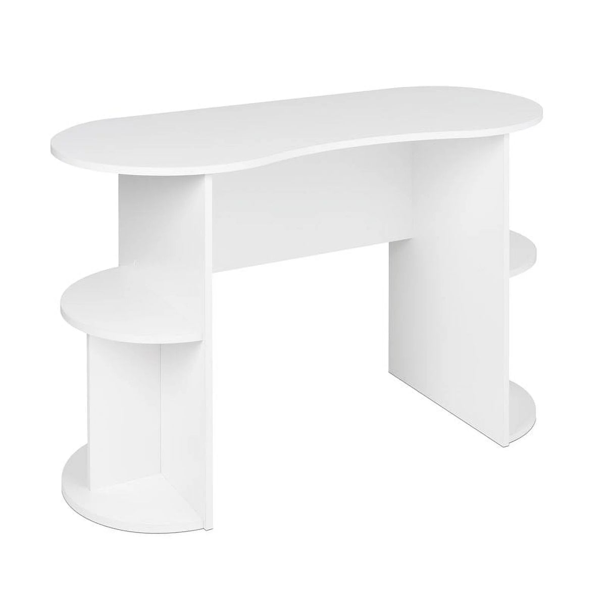 Compact Student Desk with Storage in White F610978