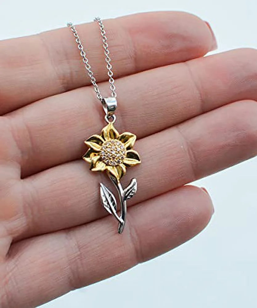 Sunflower Pendant Necklace F229