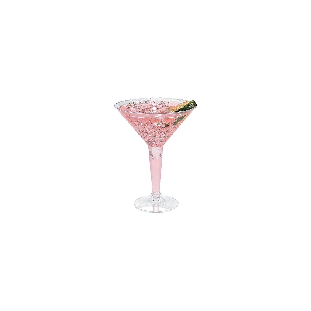 Clear Plastic Martini Glasses, 20 Pieces C40157