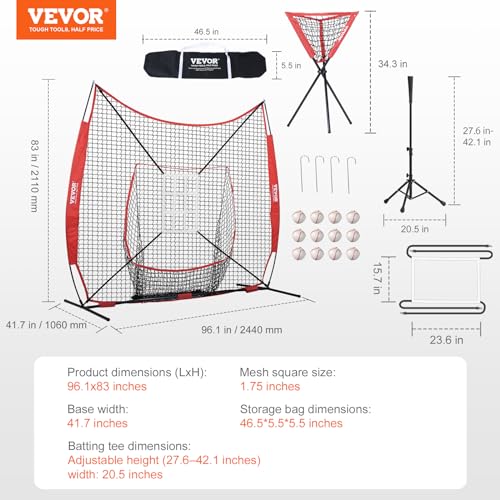Portable Baseball Training Net with Carry Bag Q9203