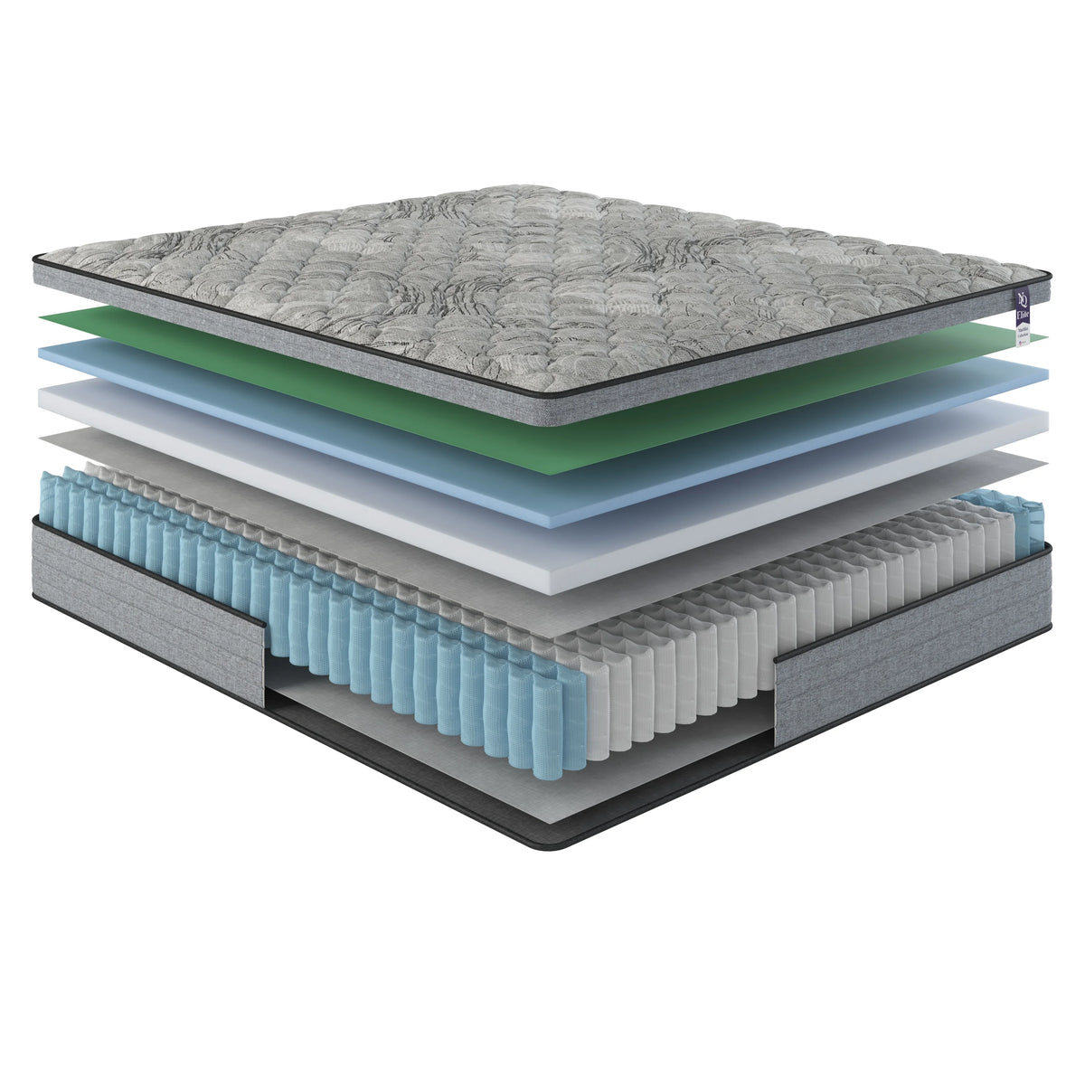 Queen Size Hybrid Memory Foam Pocket Spring Mattress Q693536
