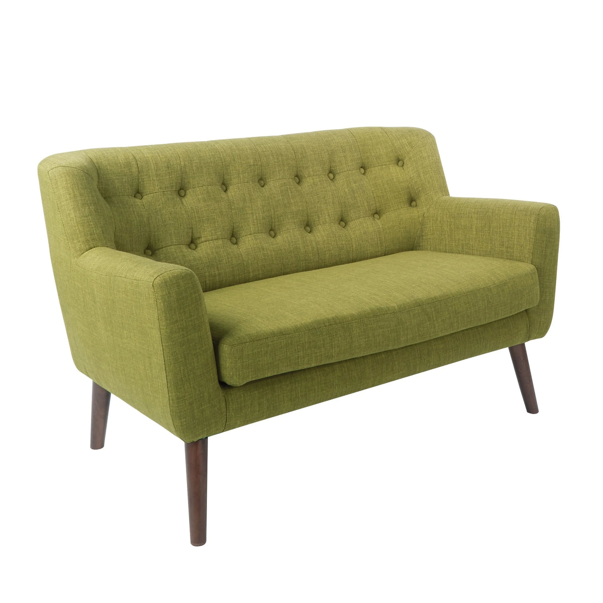 Navy Tufted Back Fabric Loveseat J334333