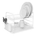 White 2 Tier Dish Rack P9734