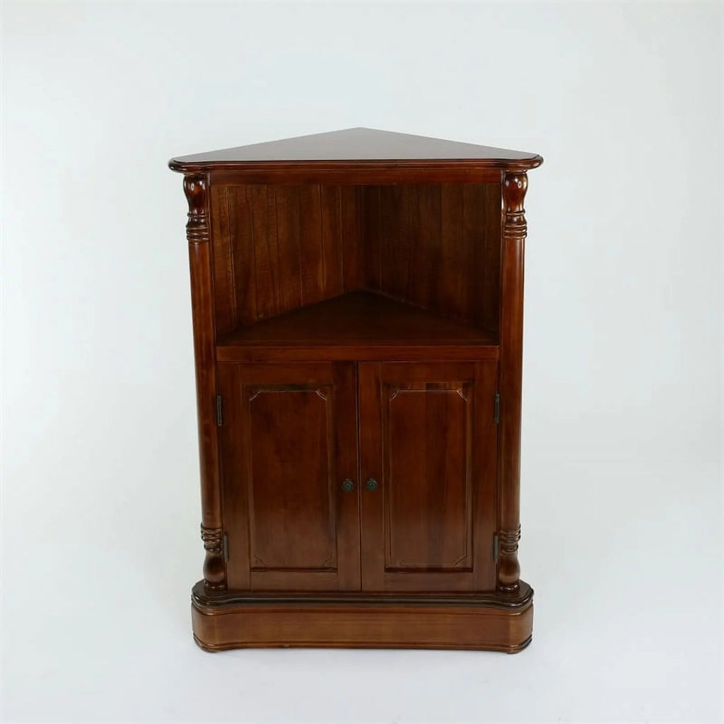 Brown Wood Corner Cabinet R9927