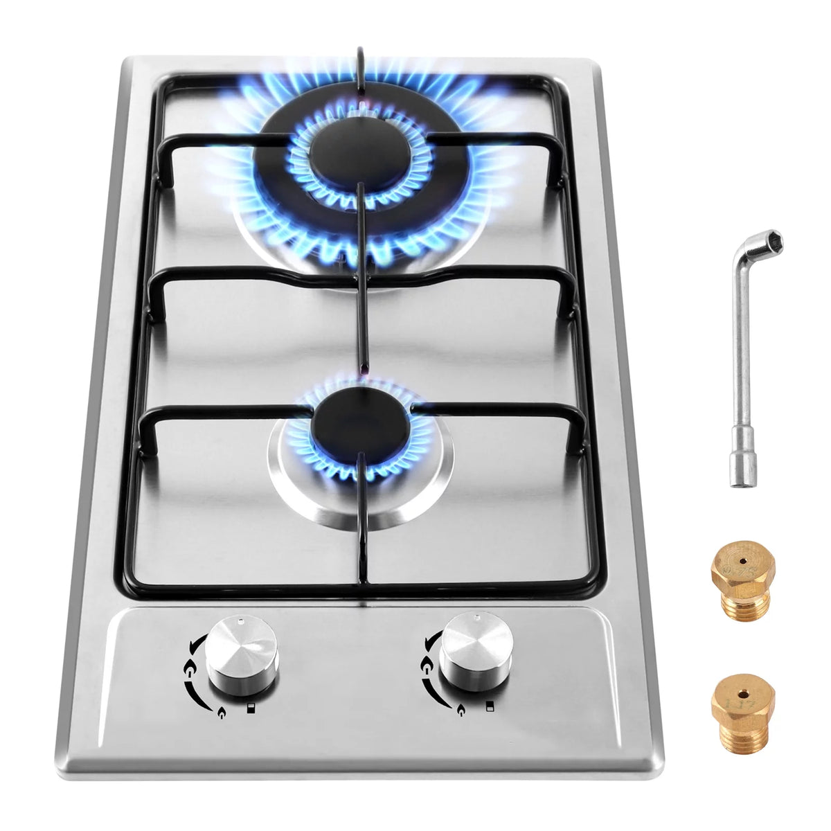 2 Burner Stainless Steel Gas Cooktop E946345