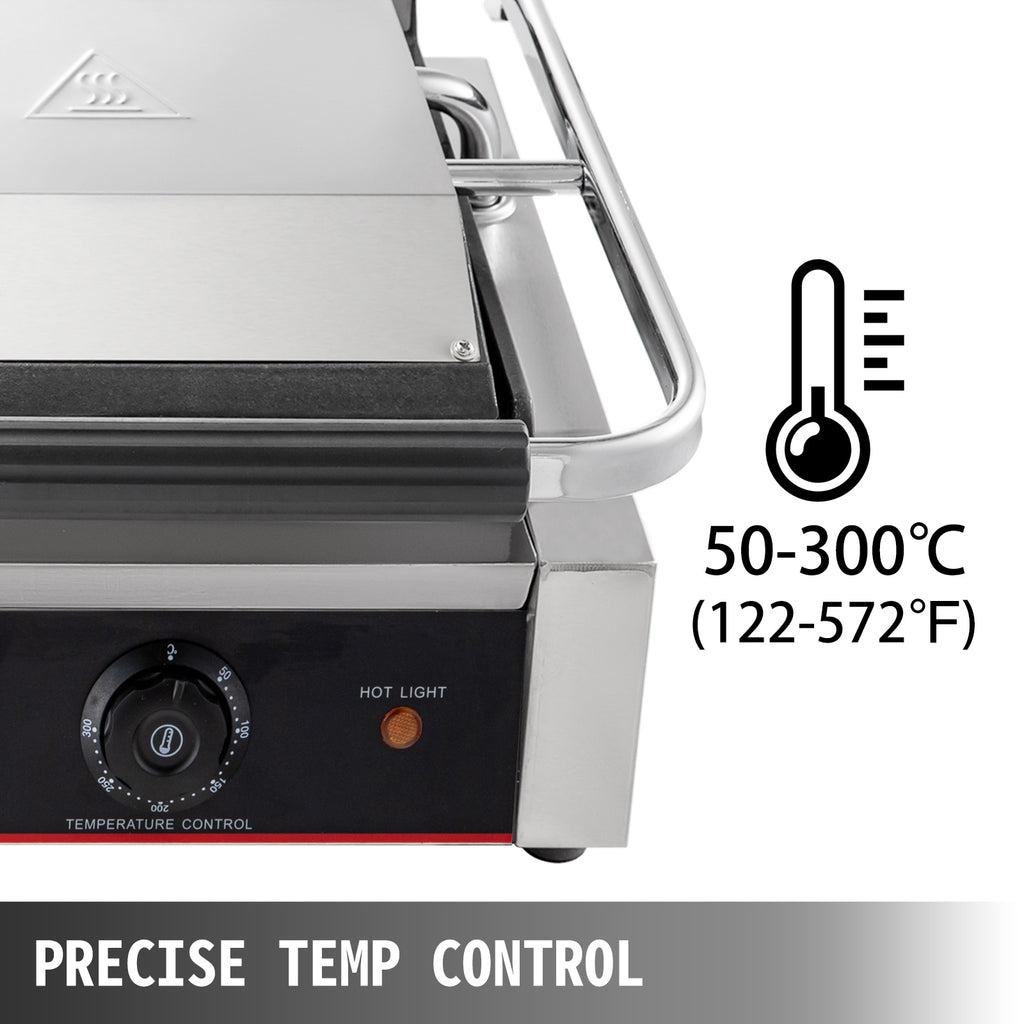 Non-Stick Electric Contact Grill Griddle Panini Press M8940