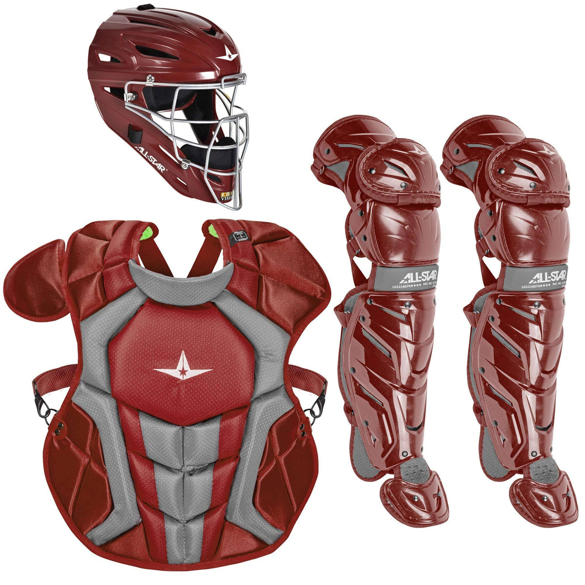 Maroon Youth Baseball Catcher Package D78147