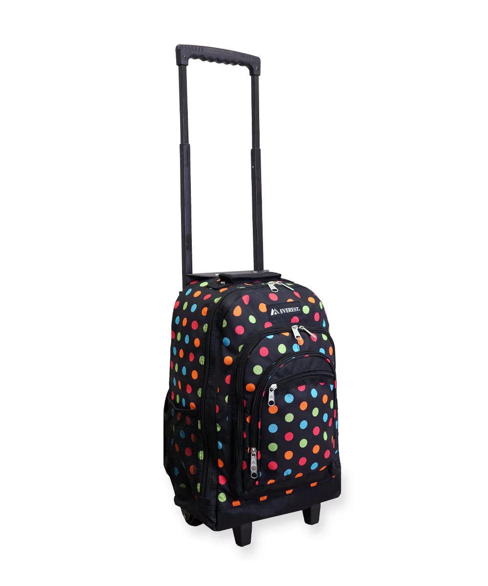 Wheeled Pattern Backpack E62751