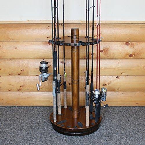 30 Fishing Rod Round Spinning Storage Rack I966873