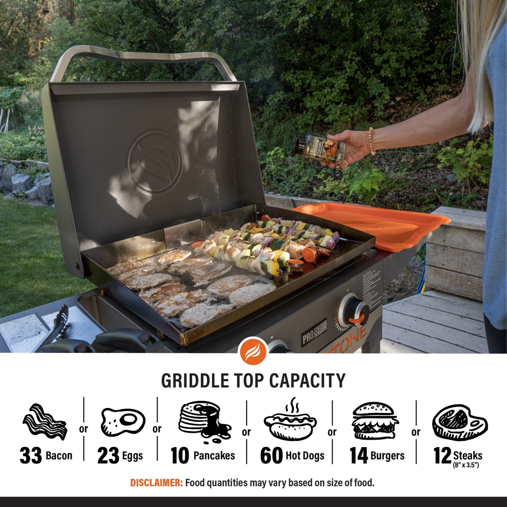 2 Burner Propane Griddle with Hood W5362