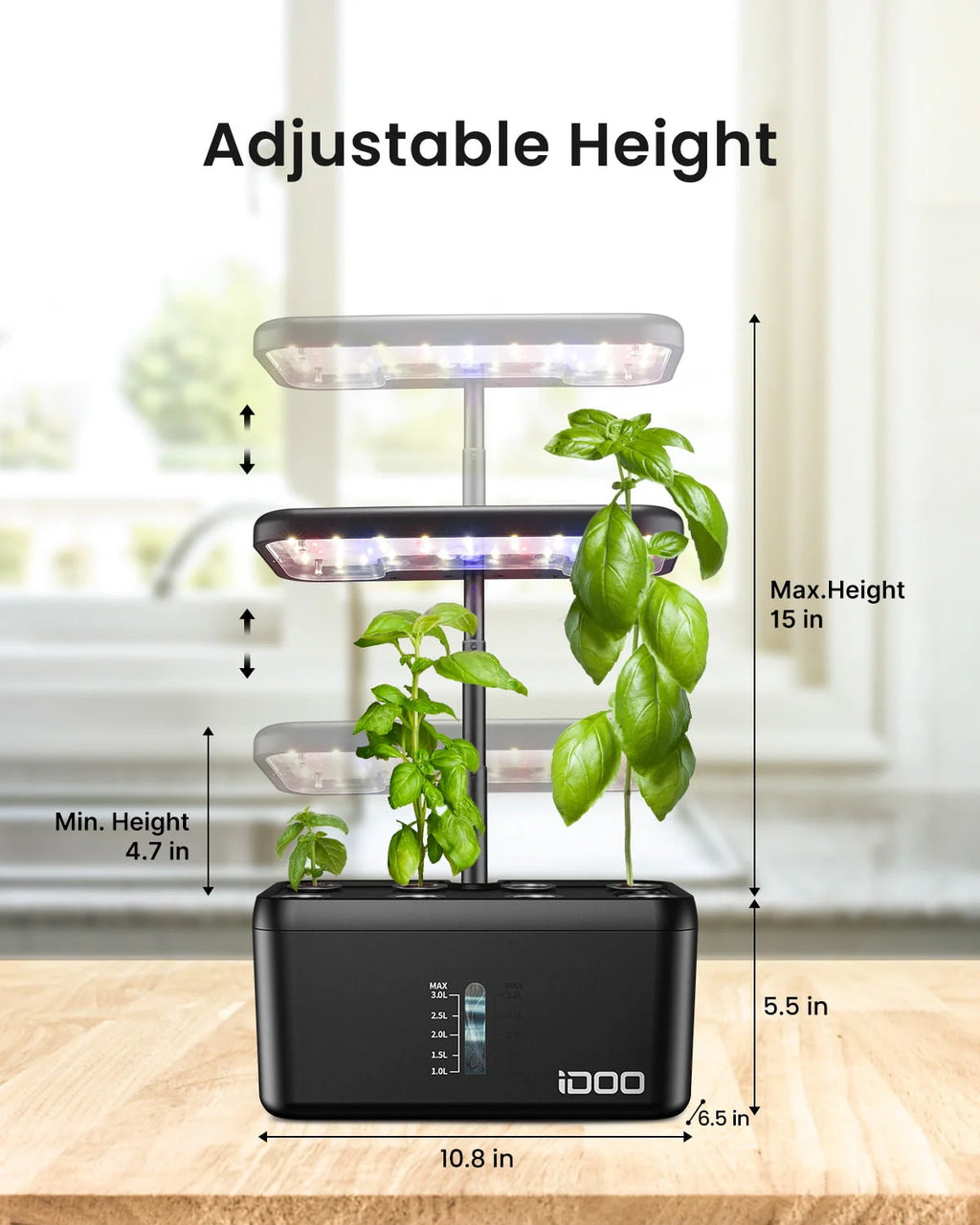 8 Pods Hydroponic Growing System with LED Grow Light E525738