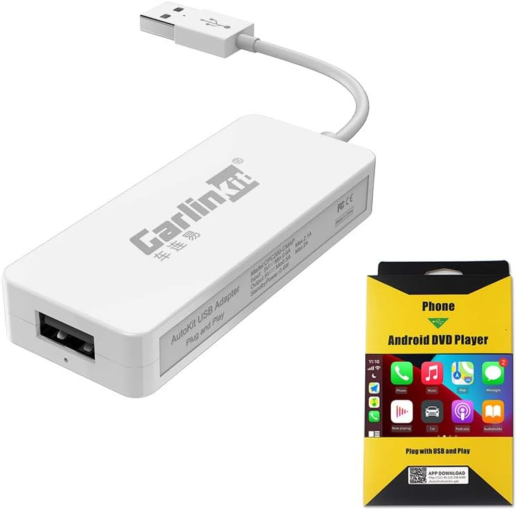 Wired Carplay Adapter USB Dongle for Car Radio with Android Head Unit System 4.4 or Above O21719