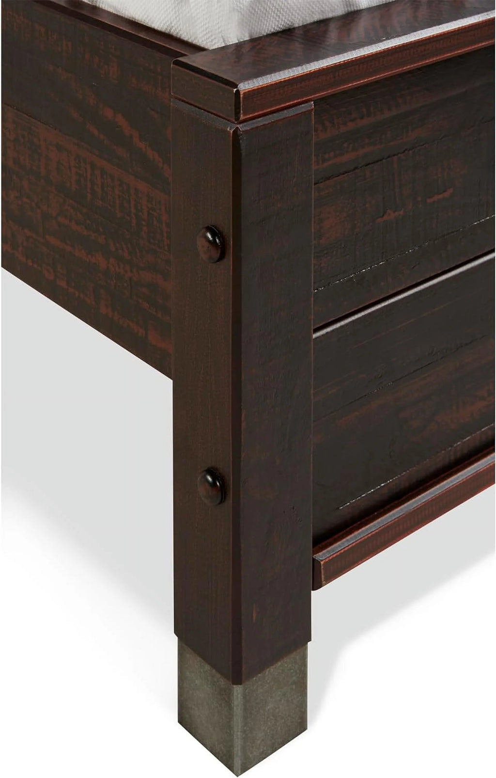Solid Wood King Platform Bed in Walnut B595