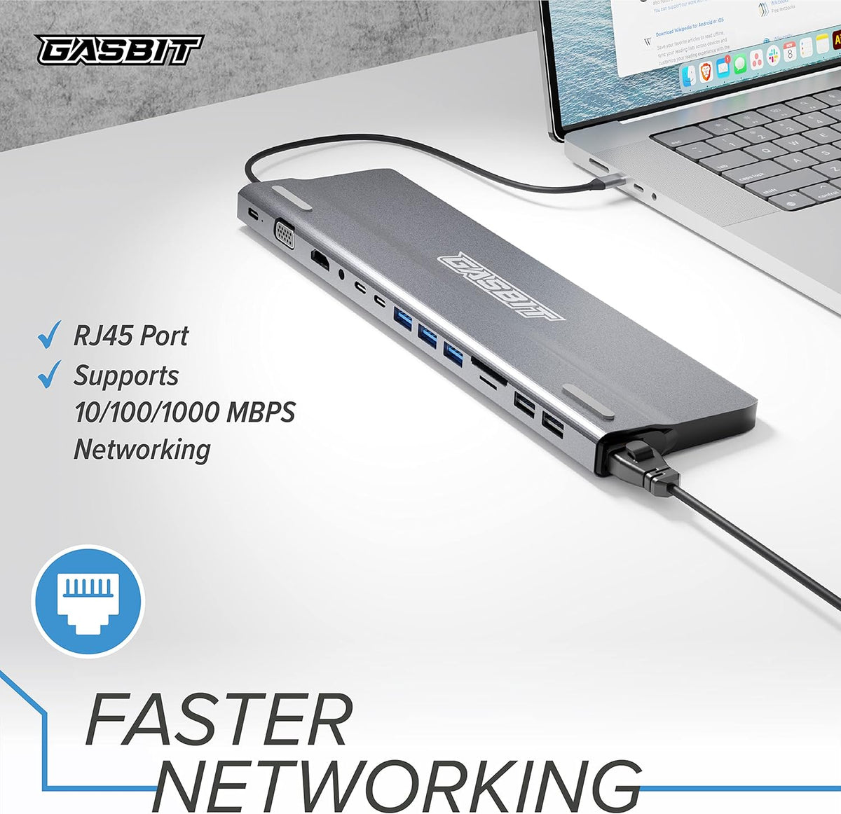 14-in-1 USB C Hub Multiport Adapter with HDMI, VGA, SD Card Reader, Ethernet, USB 3.0, USB-C PD & Audio Jack, Pack of 2 C79515