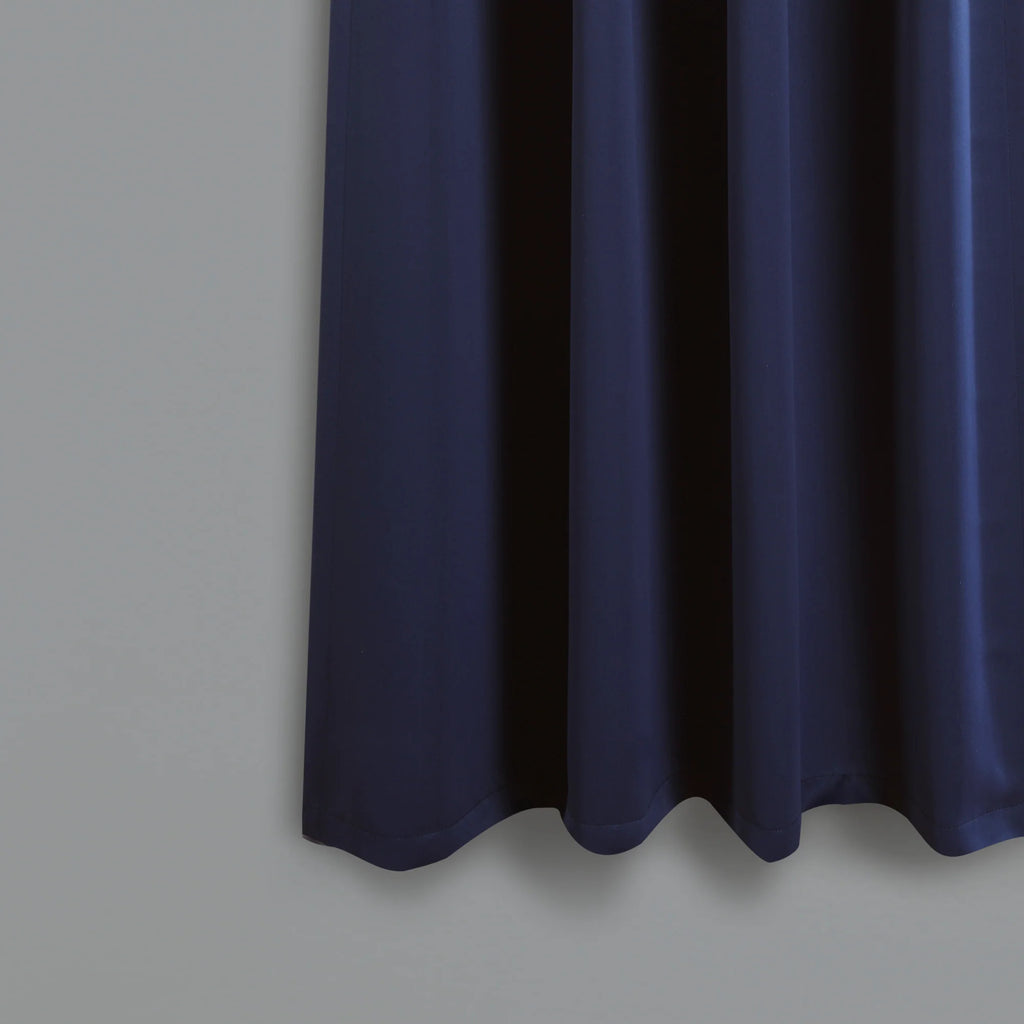Blue 95" x 52" Insulated Back Tab Blackout Window Panel Pair I782091