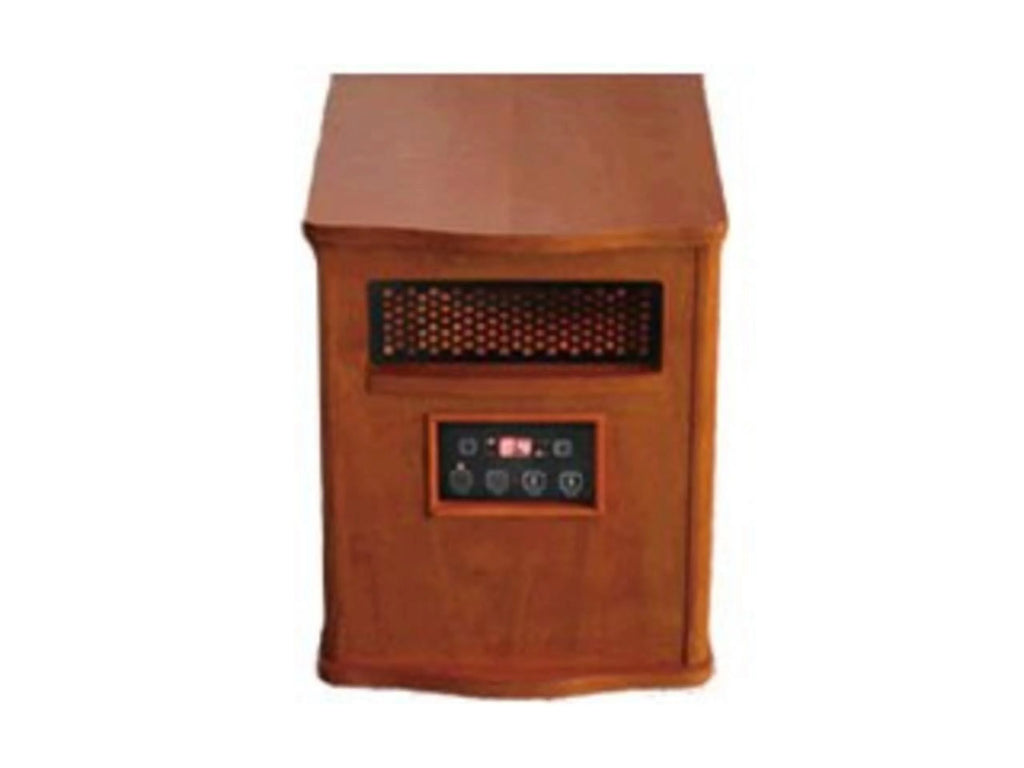 Quartz Heater with Remote, Compact, Oak Finish E50485