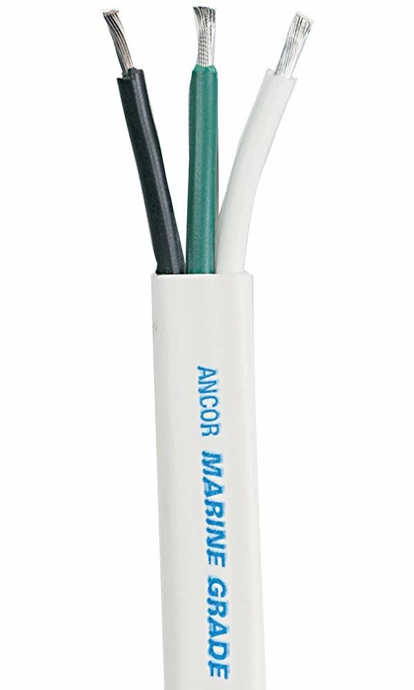 White 10/3 AWG Flat Triplex Cable O904