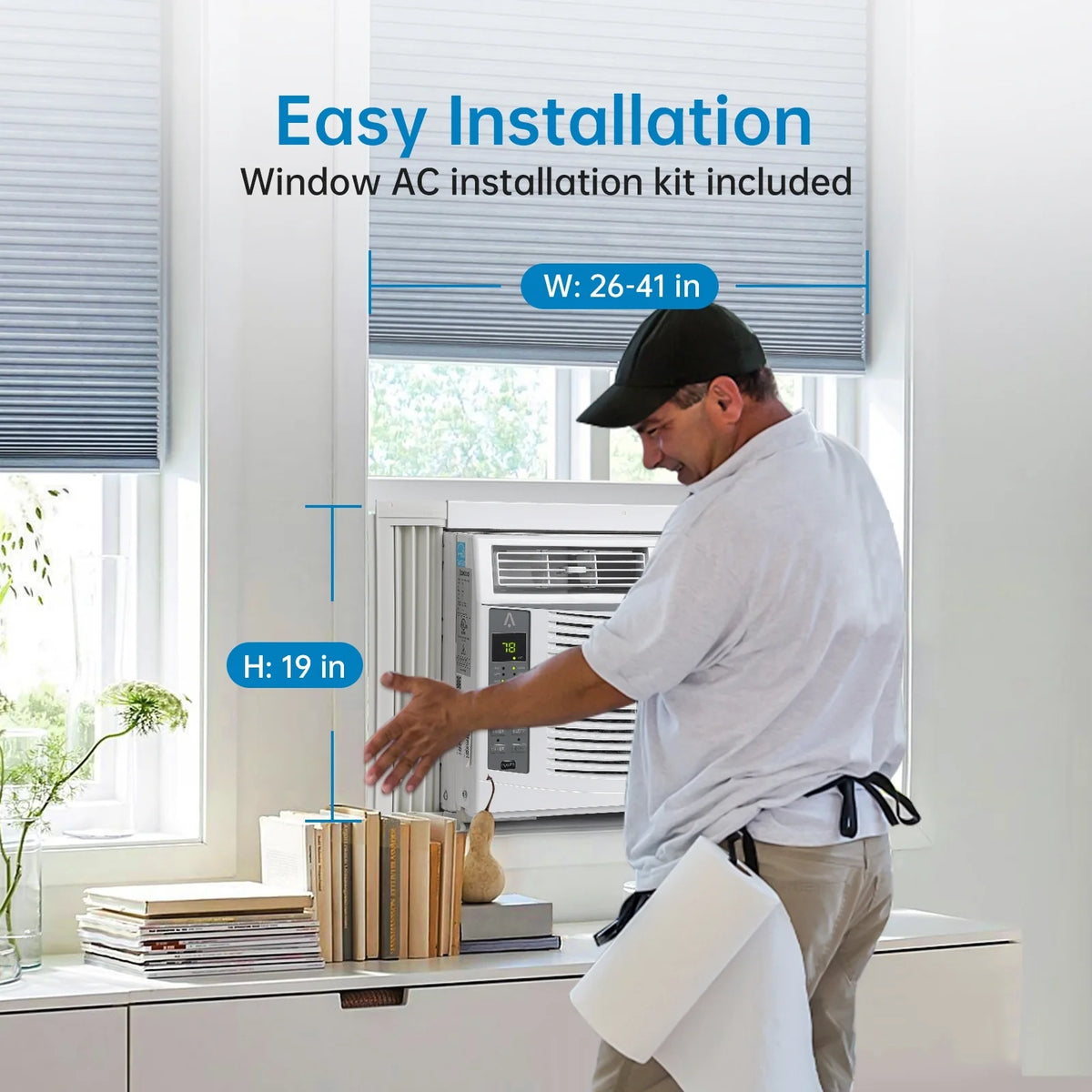 115V Window-Mounted Air Conditioner 6,000 BTU with Remote/APP Control Z907498