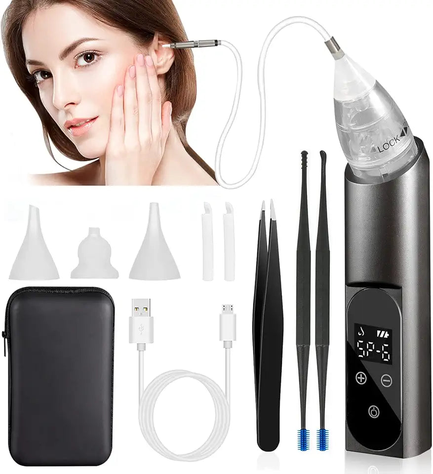 Electric Ear Wax Removal Tool with 6 Levels Suction S3176