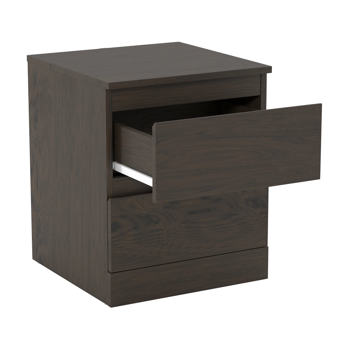 Espresso Low Profile Nightstand with 2 Drawers and USB L658792