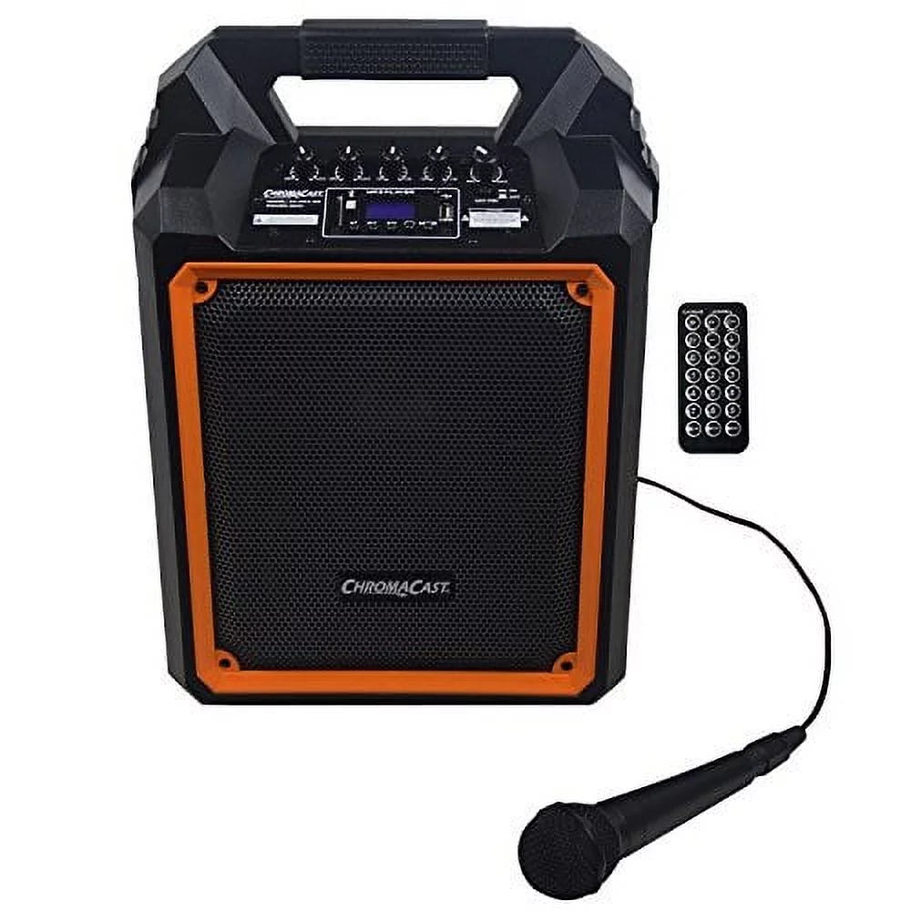 Portable 2 Way 2 Channel 60 watt Rechargeable Bluetooth PA Speaker M4967