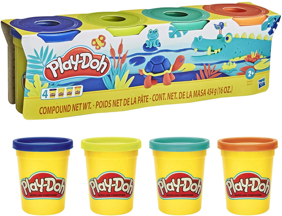 4 Pack Non-Toxic Play-Doh Colours, 4 oz Cans Z383437