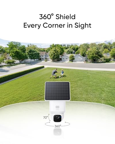 Wireless Outdoor Security Cameras, 4-Cam Kit, 2K, 360° Pan A589