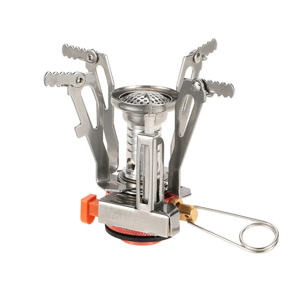 Camping Piezoelectric Ignition Cookware Set with Fork and Spoon C362126