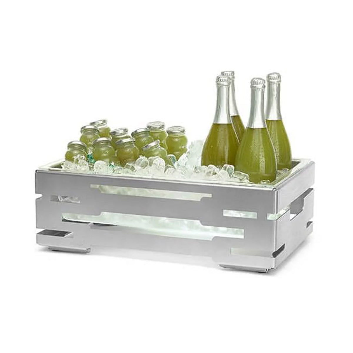 Stainless Steel Cooler with Acrylic Ice Housing D149