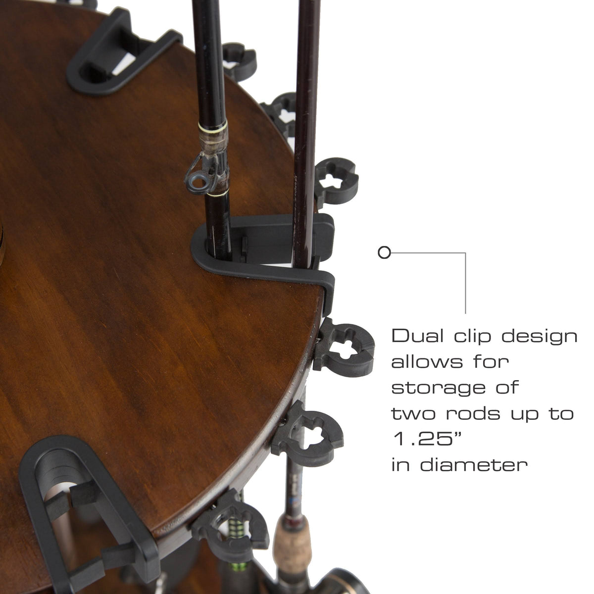 30 Fishing Rod Round Spinning Storage Rack I966873