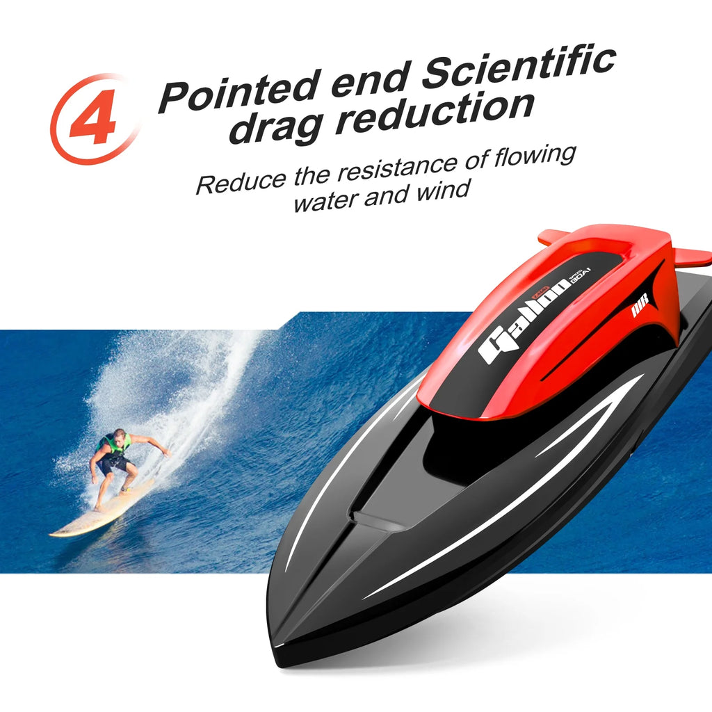 2.4G 20kmh Waterproof Remote Control Speed Boat with Dual Motor V720