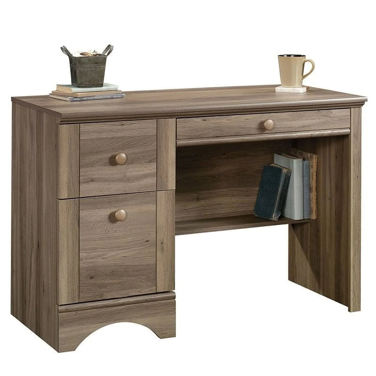 Engineered Wood Computer Desk in Salt Oak R862094
