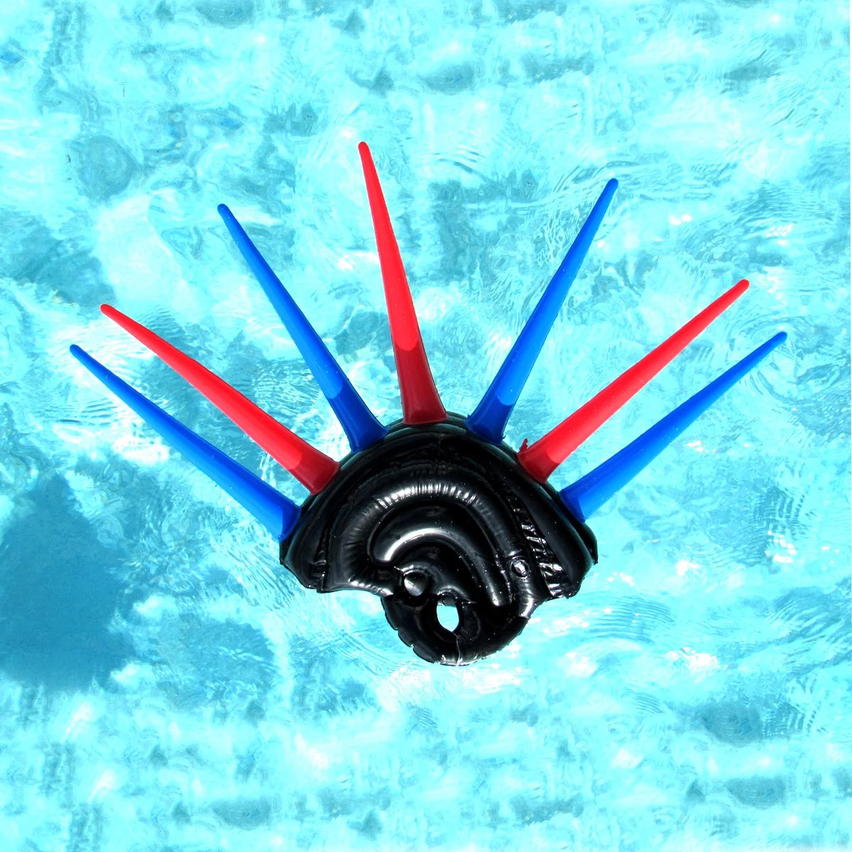 24" Inflatable Mohawk Helmet Pool Float Toy Q60277