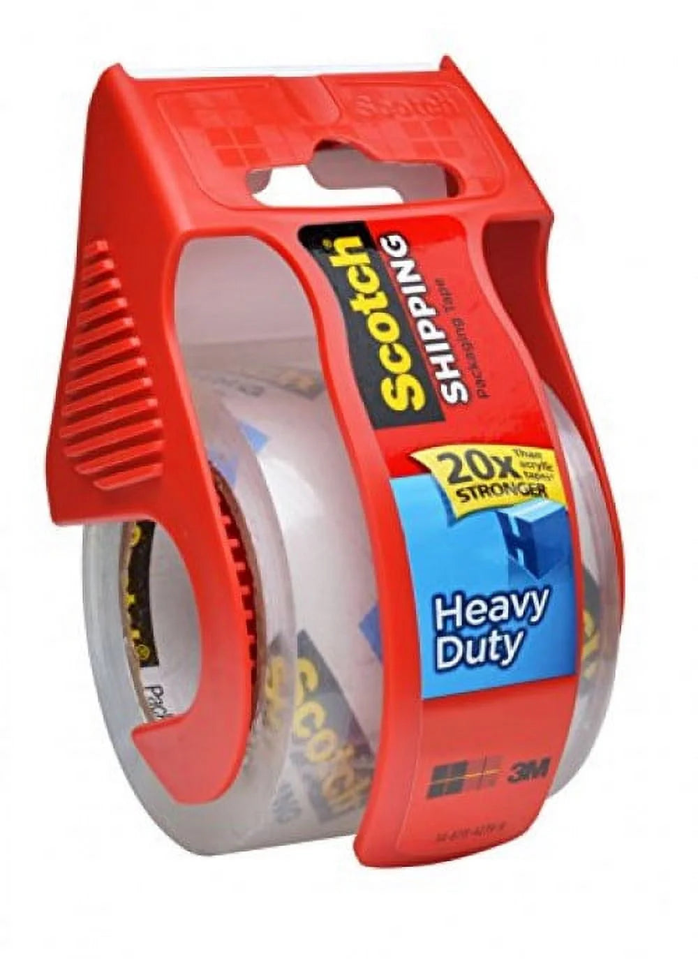 Heavy-Duty Packaging Tape With Dispenser, 1.88" X 66.66 Ft, Clear, 6/Pack D15366