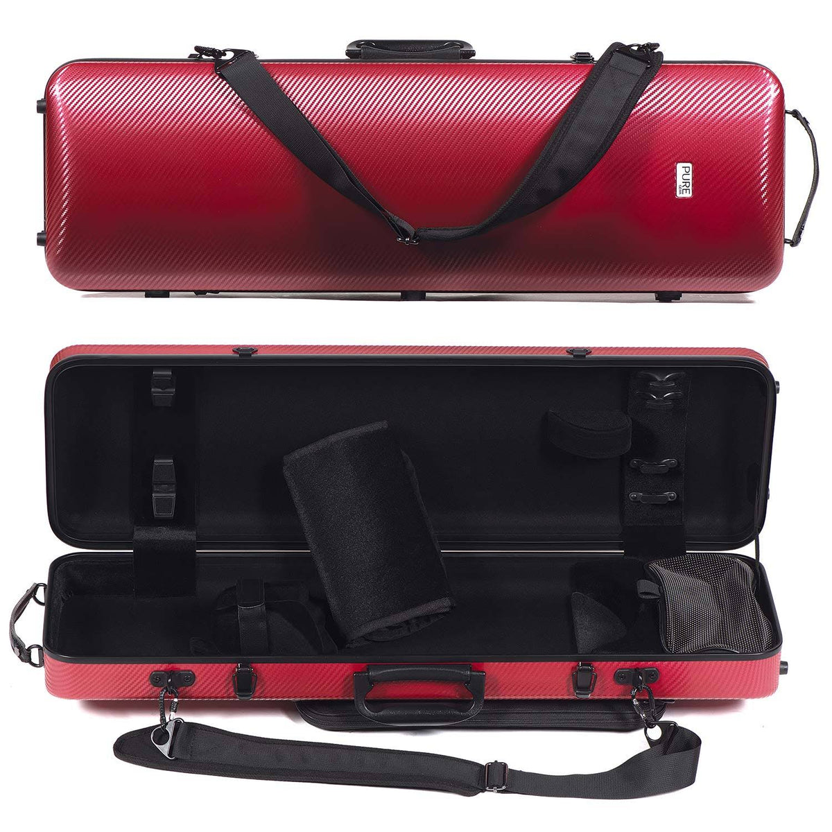 Red 4/4 Violin Case with Black Interior G618968