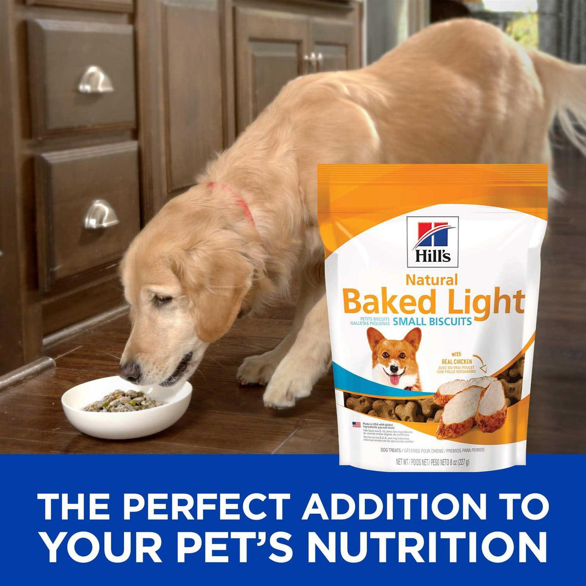 Natural Baked Light Biscuits with Real Chicken Dog Treats F738371