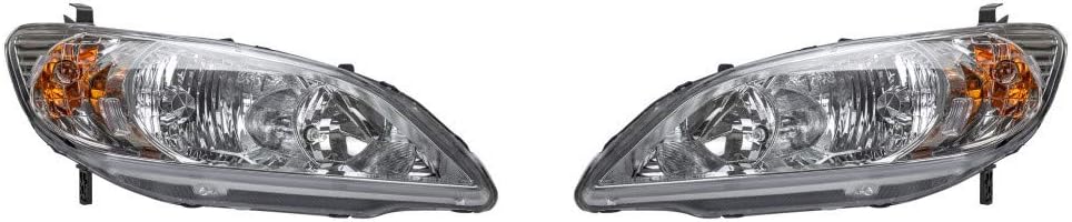 Headlight Pair for Honda Civic Coupe 2004 2005 A218