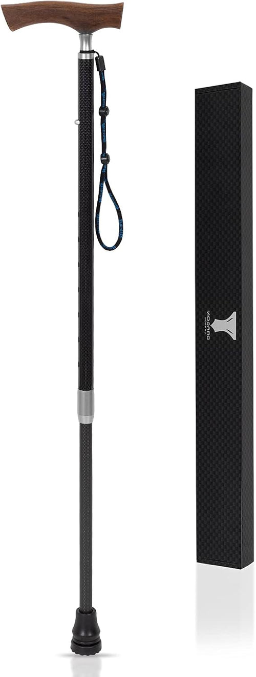 100% Carbon Fiber Retractable Walking Cane with Ergonomic Handle J986293