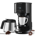 Single Serve + 12 Cup Drip Coffee Maker Thermal Carafe T2254