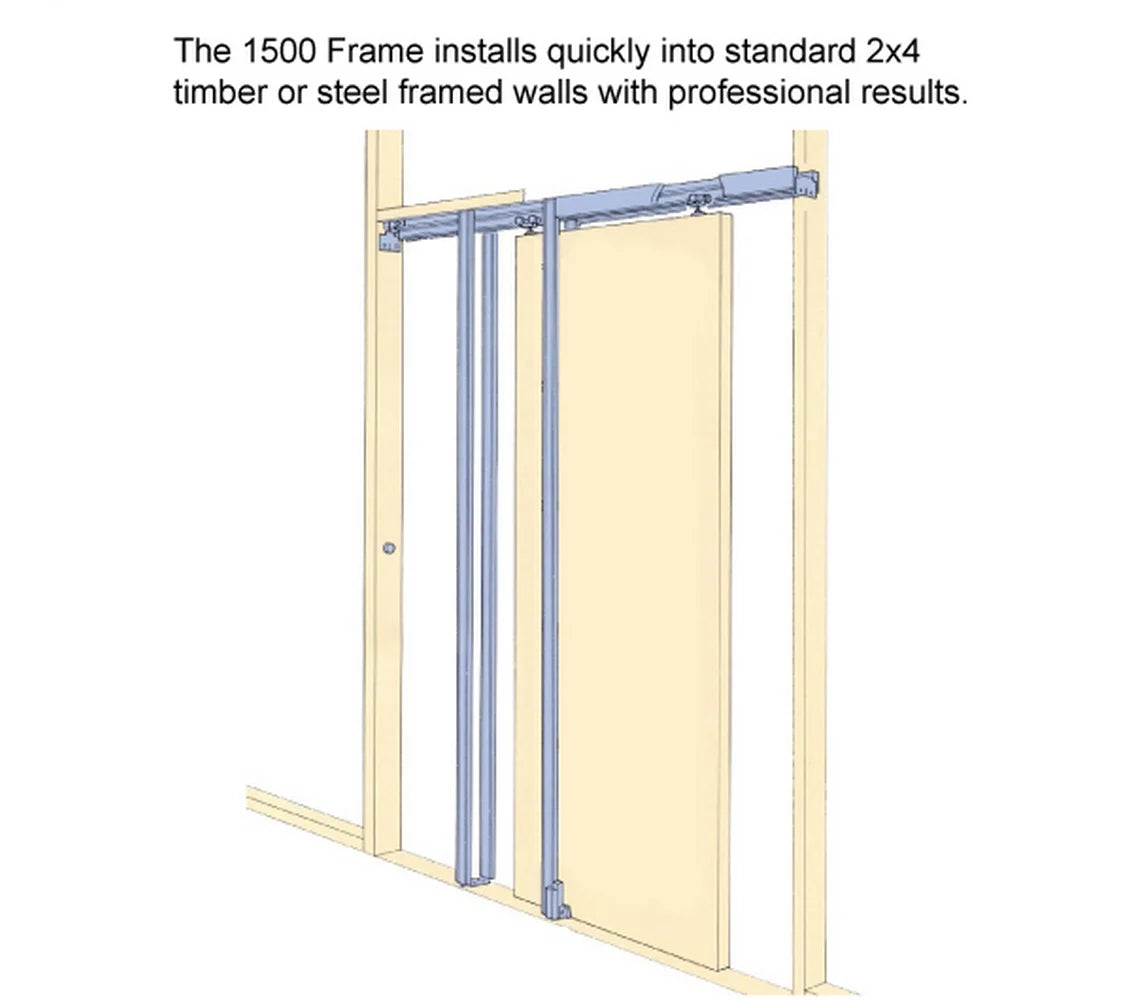 White Silk Clear Glass Solid Wood Sliding French Double Pocket Doors L32978