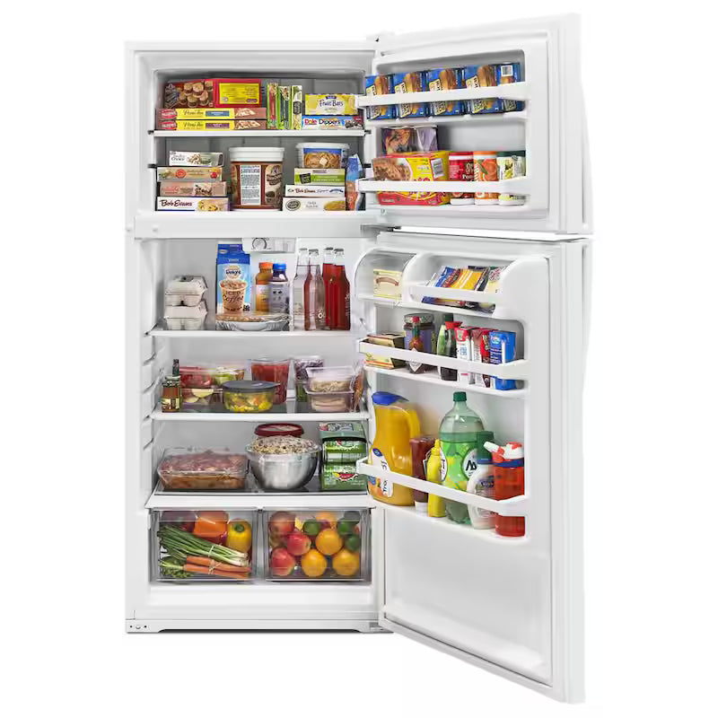 14.3 cu. ft. Top Freezer Refrigerator in White J778289
