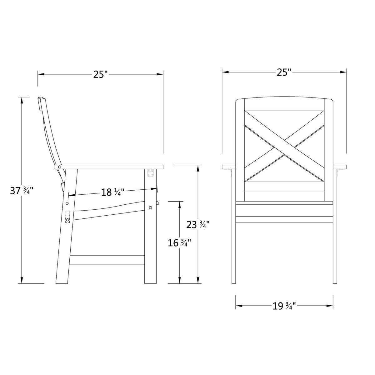 Gray Dining Chair Set of 2 Z92860