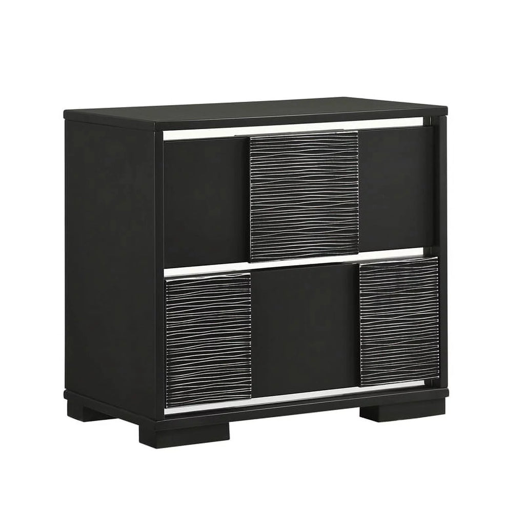 5-piece Eastern King Panel Bedroom Set Black V409597