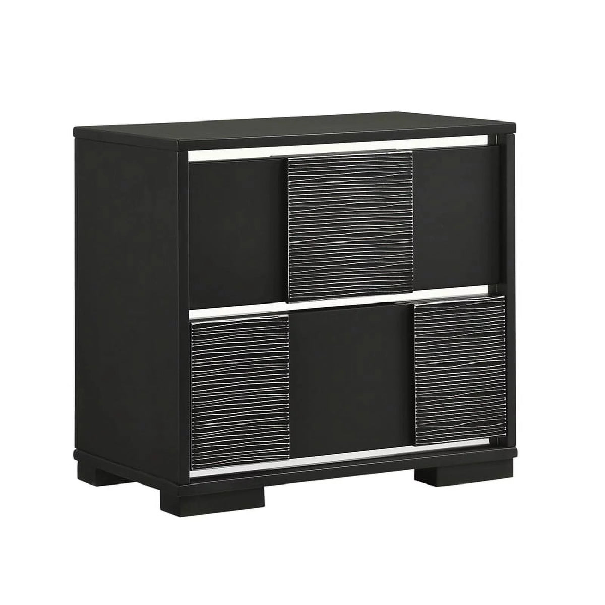 5-piece Eastern King Panel Bedroom Set Black V409597