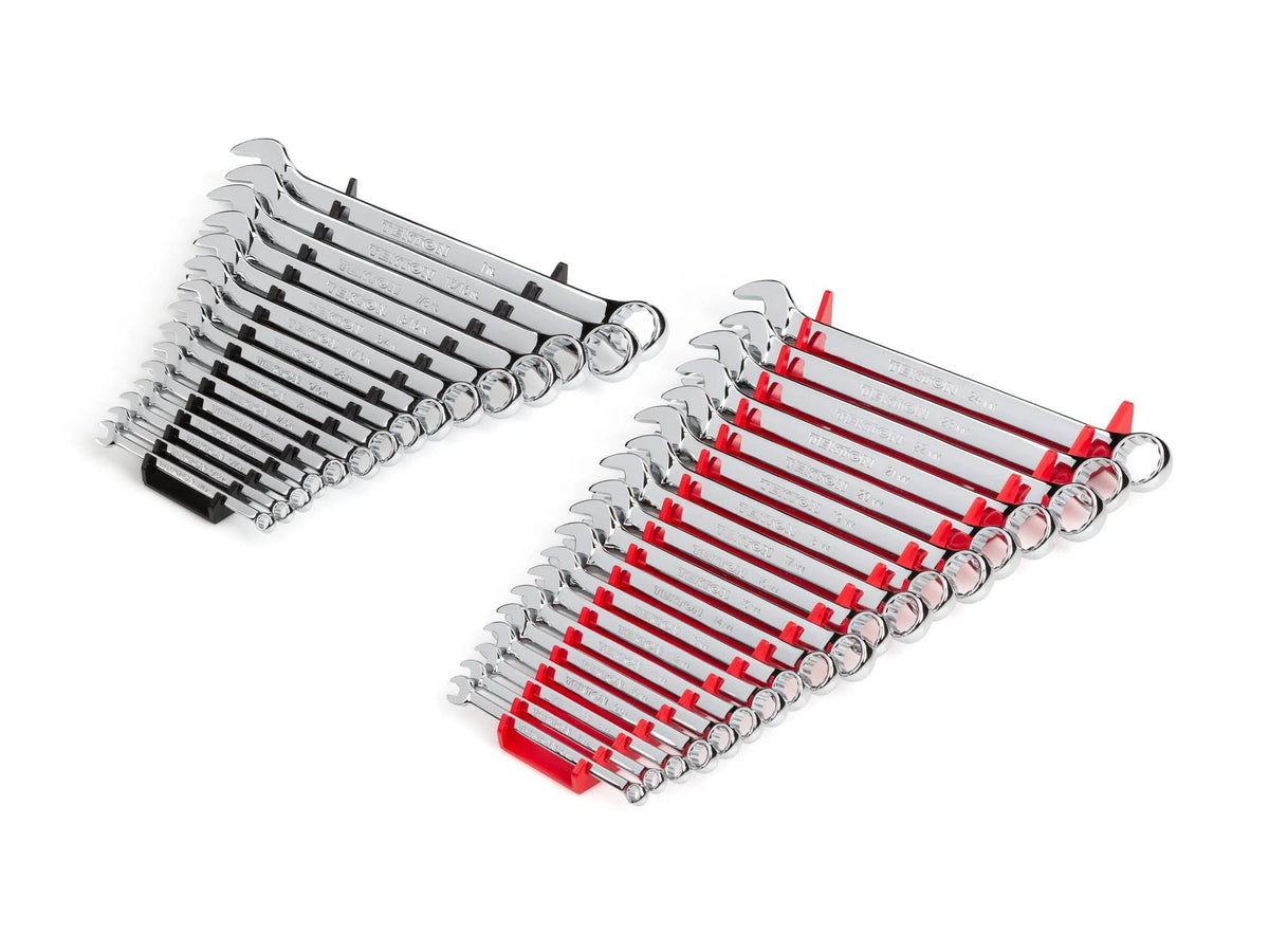 34-Piece Combination Wrench Set with Rack F52059