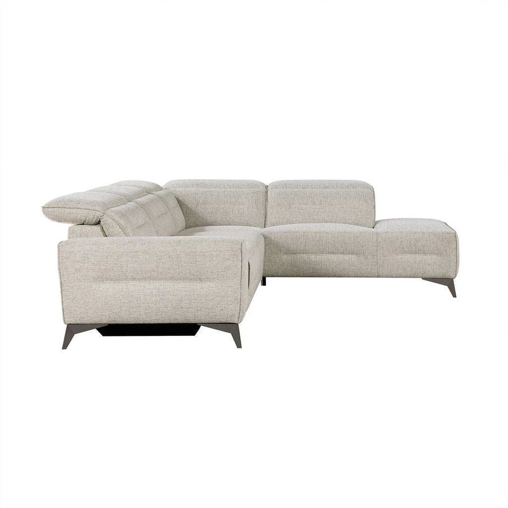 Sand Chenille 2pc Power Sectional with Right Chaise Y195851