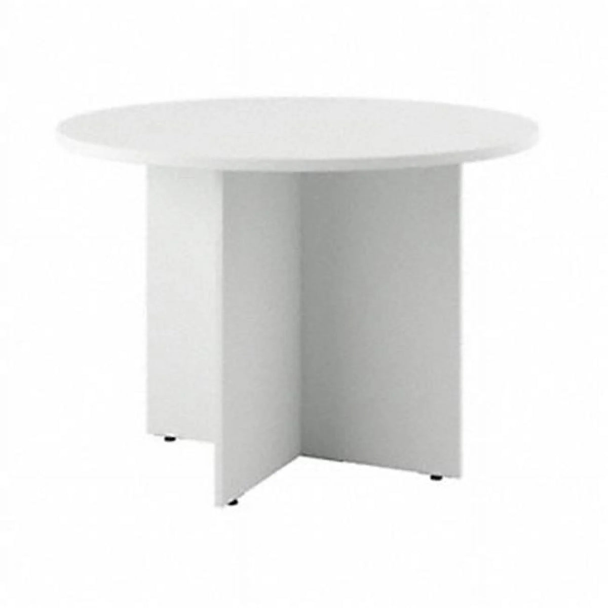 Round Conference Table with Wood Base R1225