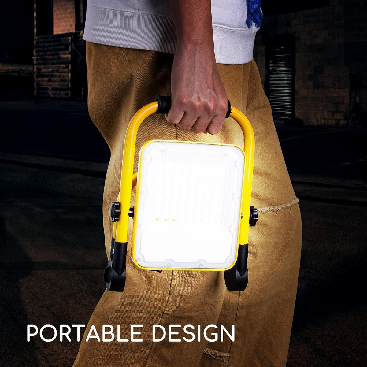 3000LM 360° Rotation IP65 Waterproof 30W Portable Work Light with Stand Pack of 2 Q99158