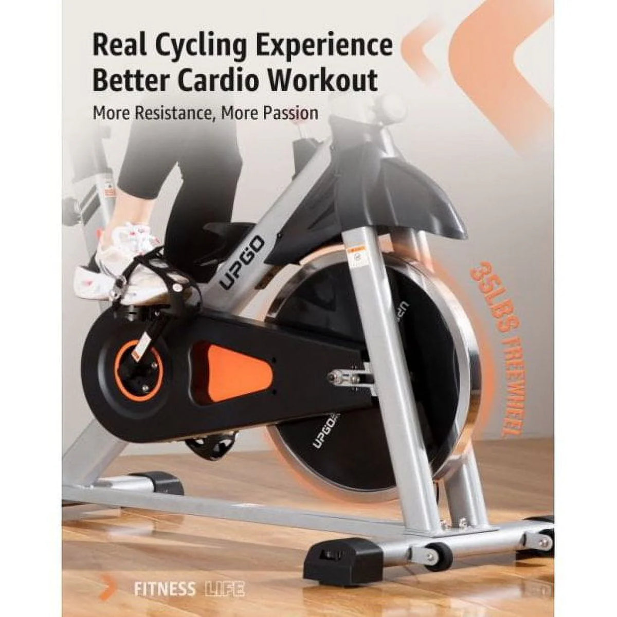 Indoor Cycling Bike 270lb Stationary Exercise Bicycle X4312
